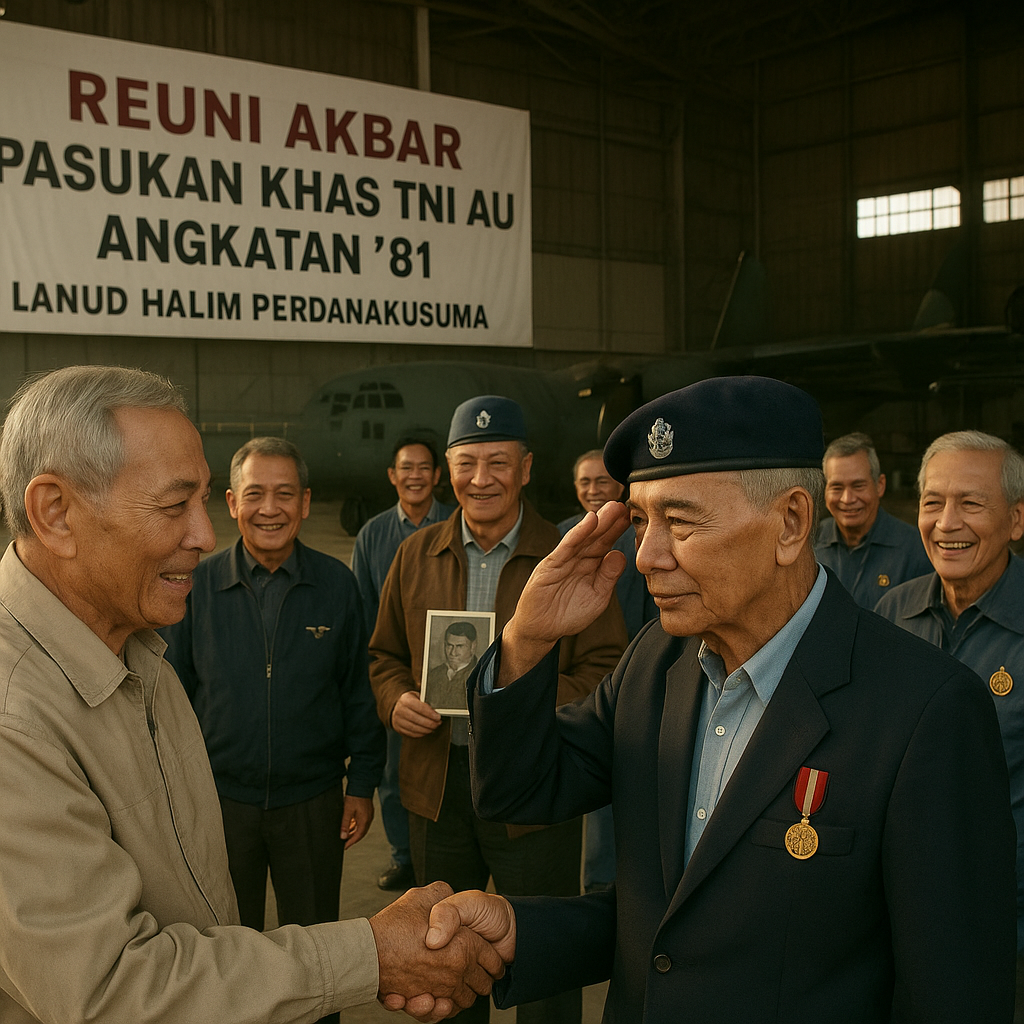 Reuni Akbar Pasukan Khas TNI AU Angkatan '81, Kembali ke Hangar Lanud Halim untuk Kenang Masa Pengabdian