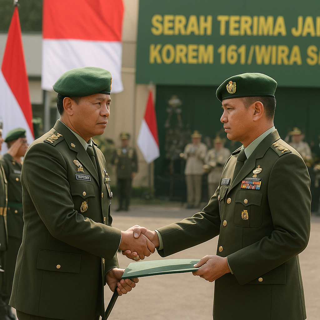 Danrem 161/Wira Sakti Pimpin Sertijab, Soroti Pentingnya Sinergi dan Kekompakan Satuan Warisan Tradisi