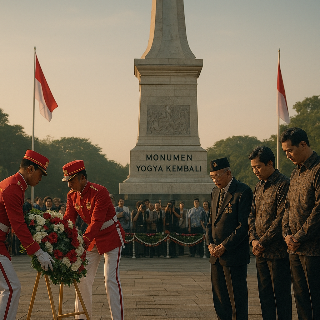 Upacara Penghormatan di Monumen Yogya Kembali, Kenang Peristiwa Serangan Umum 1 Maret