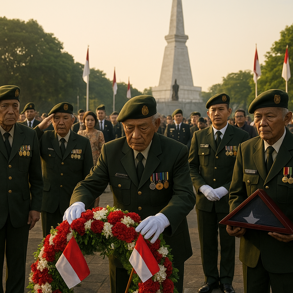 Upacara Penghormatan di Monumen Yogya Kembali: Purnawirawan TNI AD Kenang Perjuangan Mempertahankan Kemerdekaan