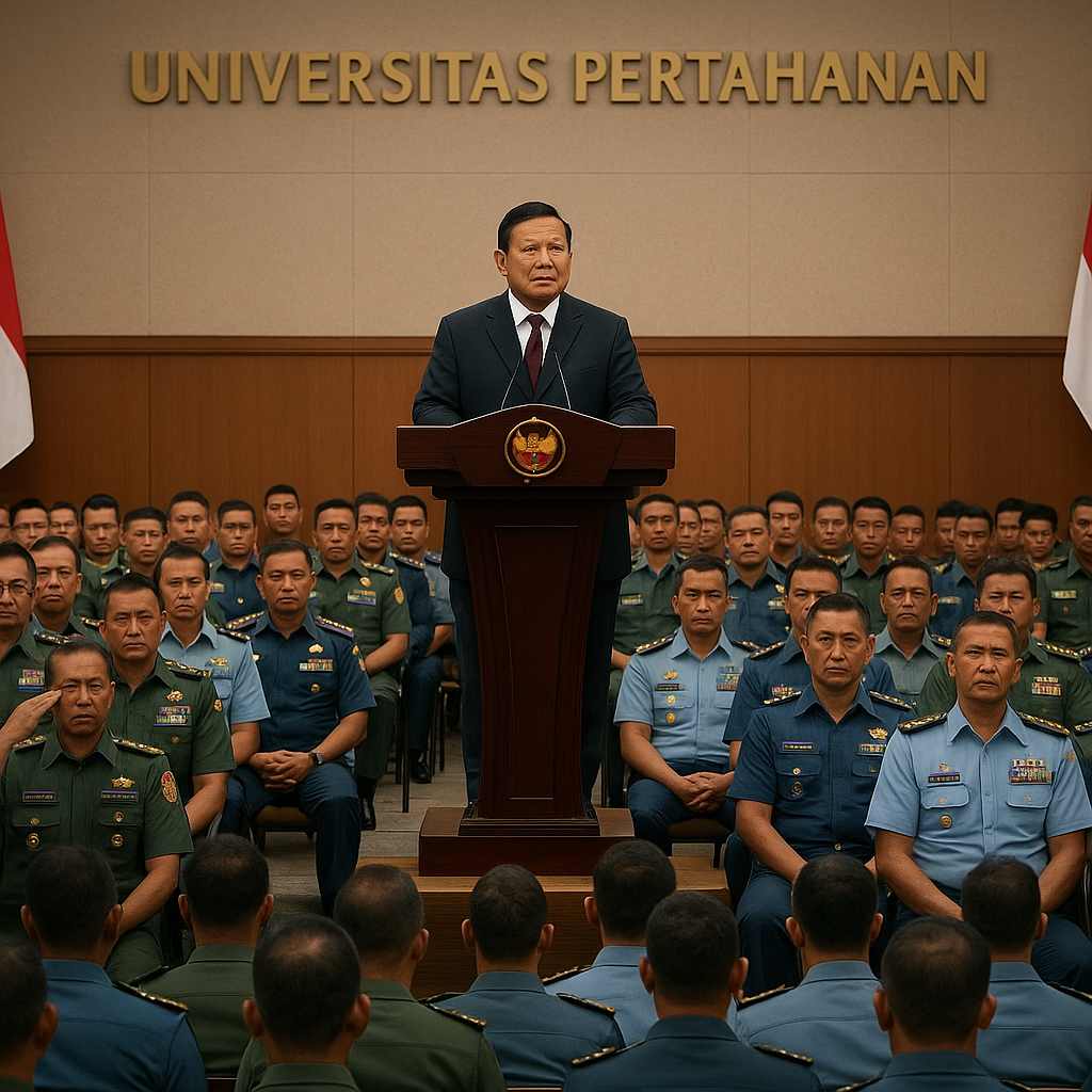 Dansat TNI Diberi Taklimat oleh Presiden RI Prabowo Subianto untuk Perkuat Solidaritas Antar Matra