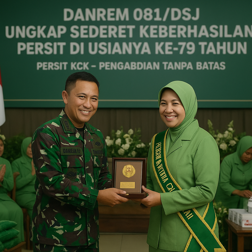 Danrem 081/DSJ Ungkap Sederet Keberhasilan Persit di Usianya Ke-79 Tahun