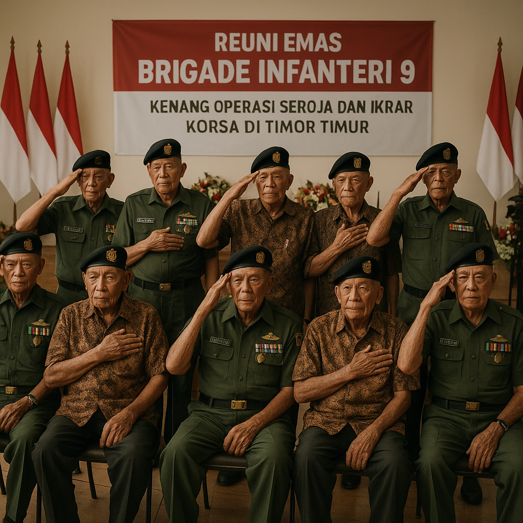 Reuni Emas Brigade Infanteri 9, Kenang Operasi Seroja dan Ikrar Korsa di Timor Timur