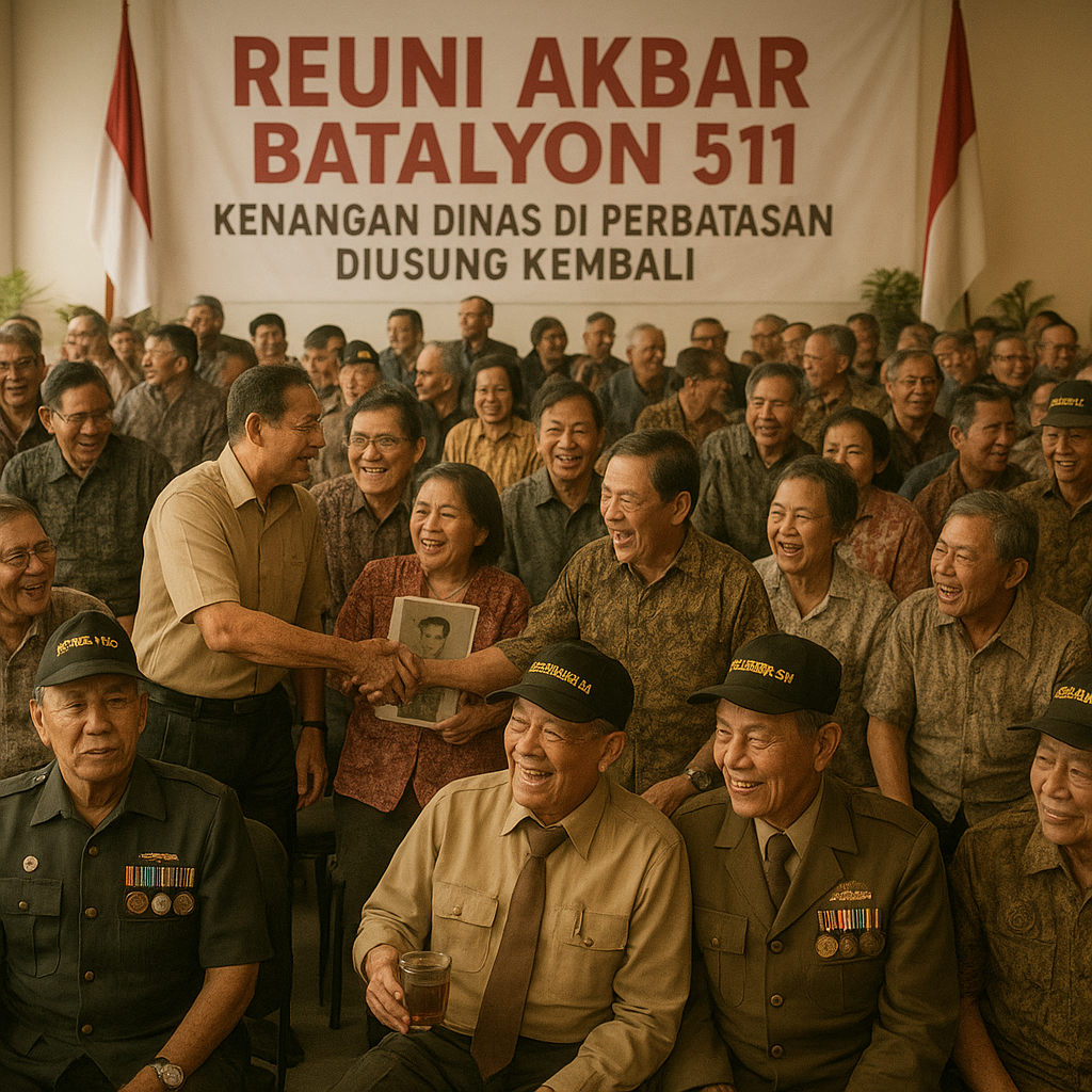 Reuni Akbar Batalyon 511, Kenangan Dinas di Perbatasan Diusung Kembali