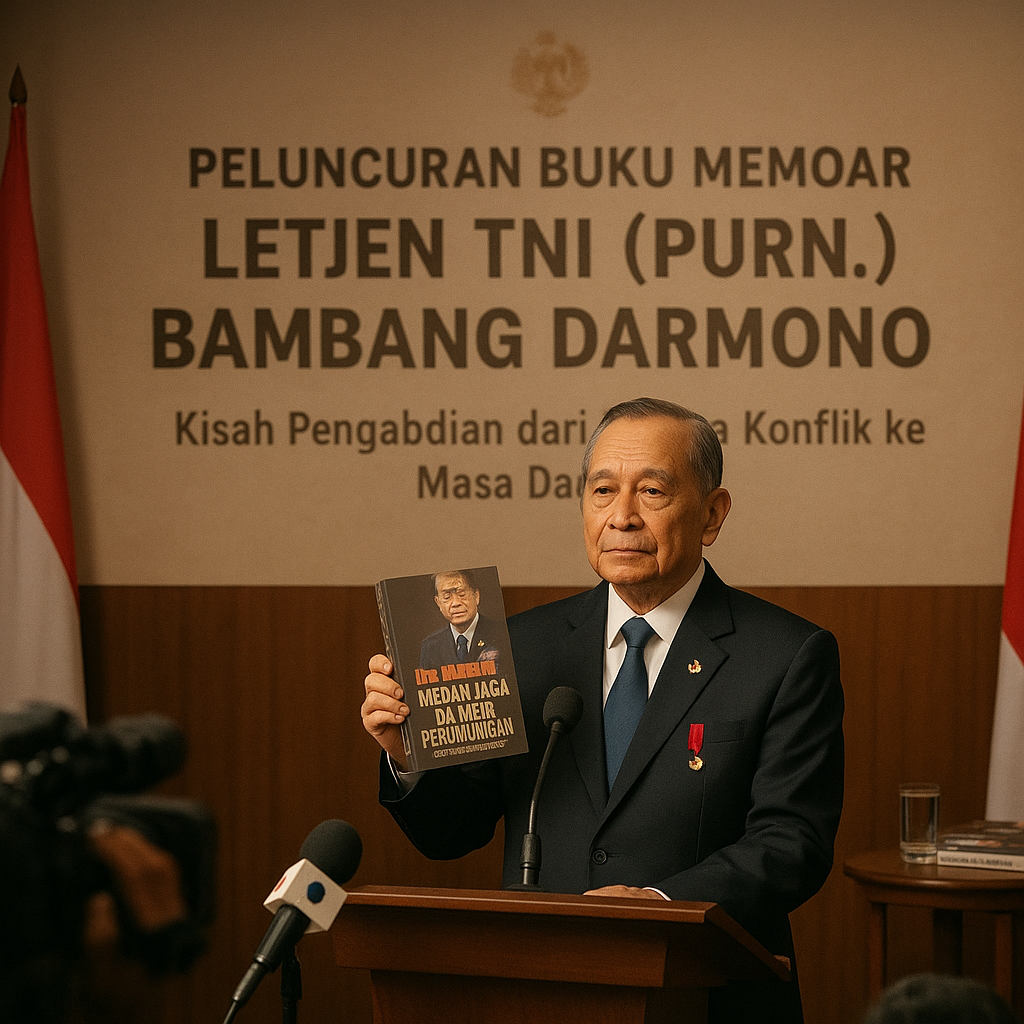 Peluncuran Buku Memoar Letjen TNI (Purn.) Bambang Darmono, Kisah Pengabdian dari Masa Konflik ke Masa Damai