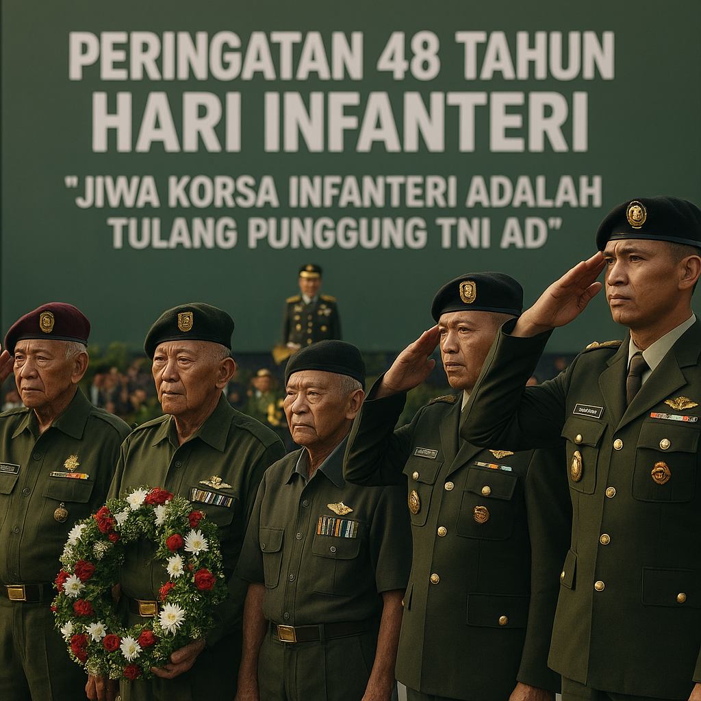 Peringatan 48 Tahun Hari Infanteri, Kasad: Jiwa Korsa Infanteri Adalah Tulang Punggung TNI AD