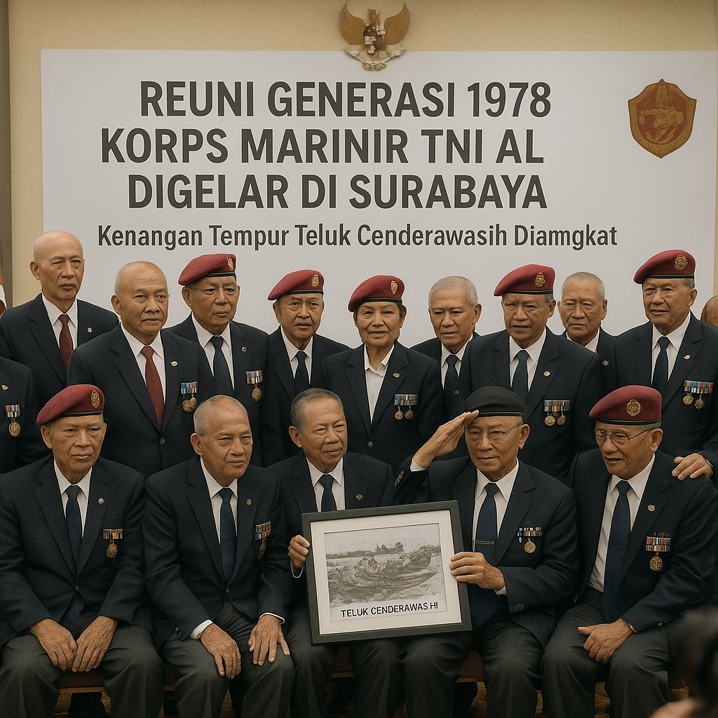 Reuni Generasi 1978 Korps Marinir TNI AL Digelar di Surabaya, Kenangan Tempur Teluk Cenderawasih Diangkat