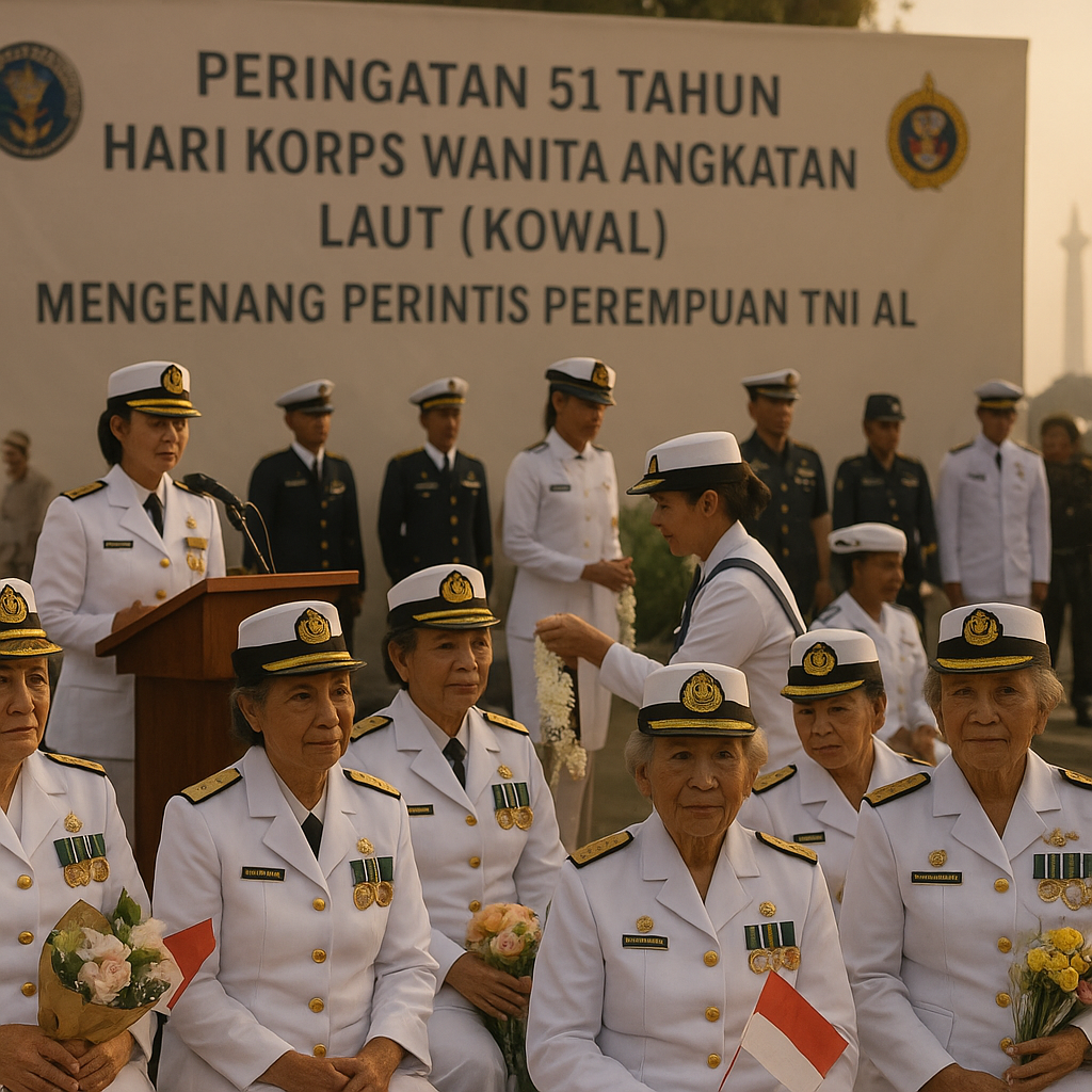 Peringatan 51 Tahun Hari Korps Wanita Angkatan Laut (Kowal) di Jakarta, Mengenang Perintis Perempuan TNI AL