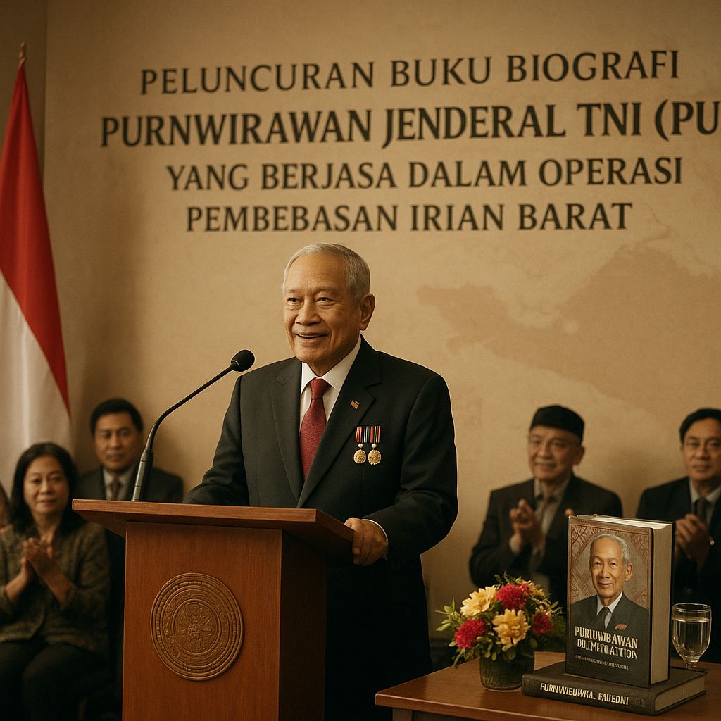 Peluncuran Buku Biografi Purnawirawan Jenderal TNI (Pur) yang Berjasa dalam Operasi Pembebasan Irian Barat