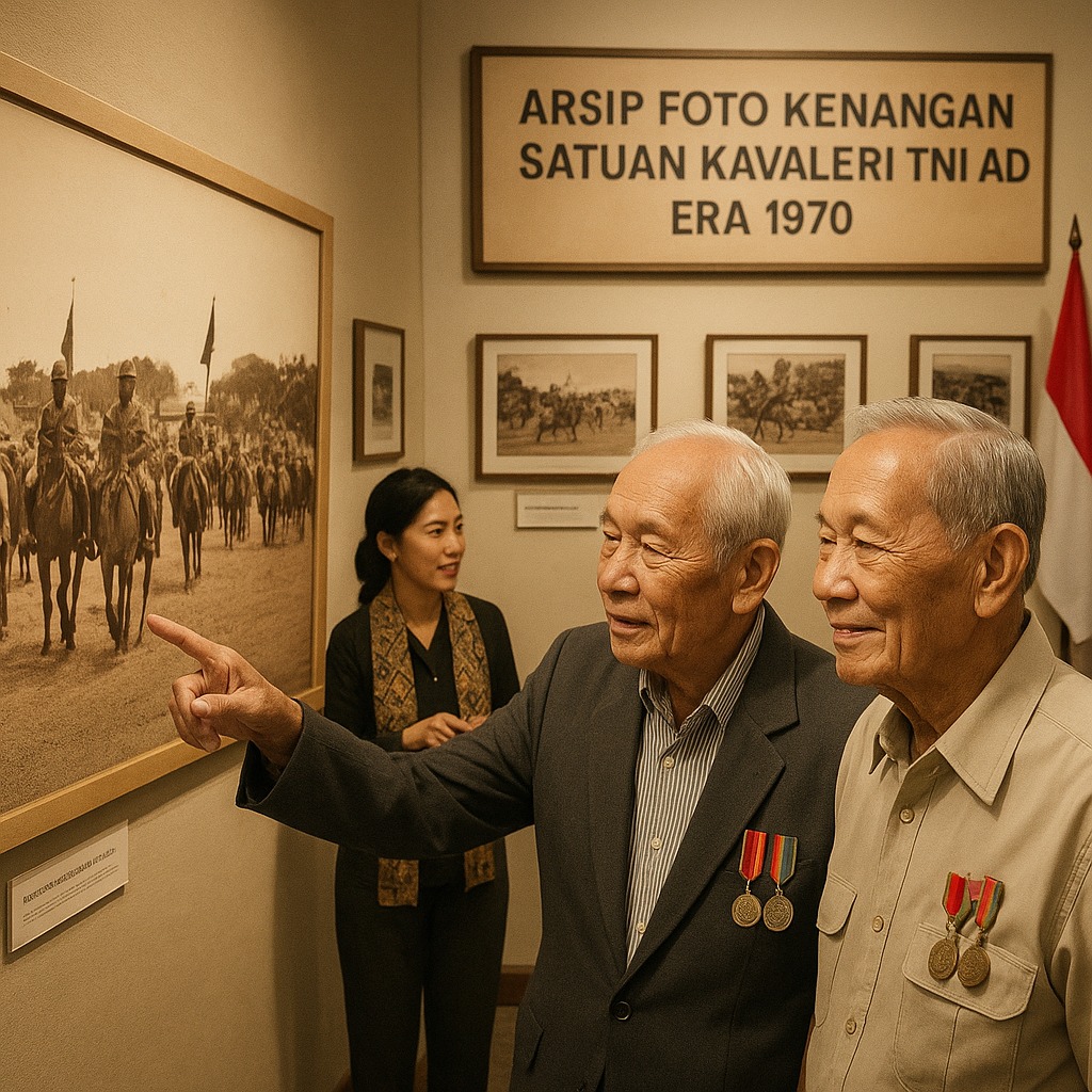 Arsip Foto Kenangan Satuan Kavaleri TNI AD dari Era 1970 Dibuka untuk Publik di Yogyakarta