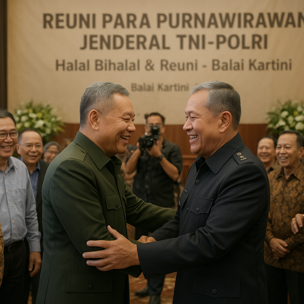 Reuni Para Purnawirawan Jenderal TNI-Polri, Momen Hangat Tanpa Sekat Lintas Angkatan