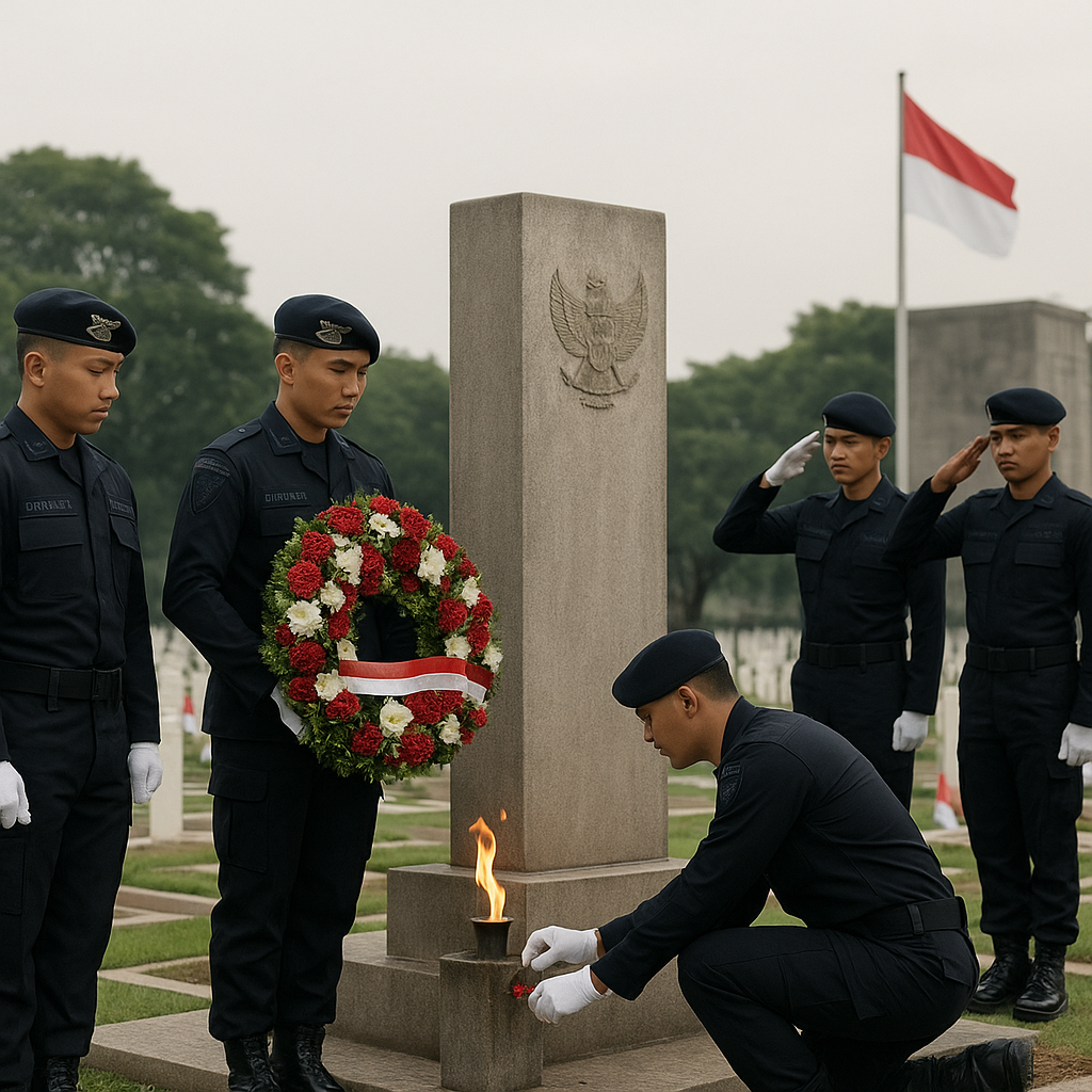 Napak Tilas ke Makam Pahlawan, Tradisi Korps Brimob Polri Jaga Api Semangat Perjuangan