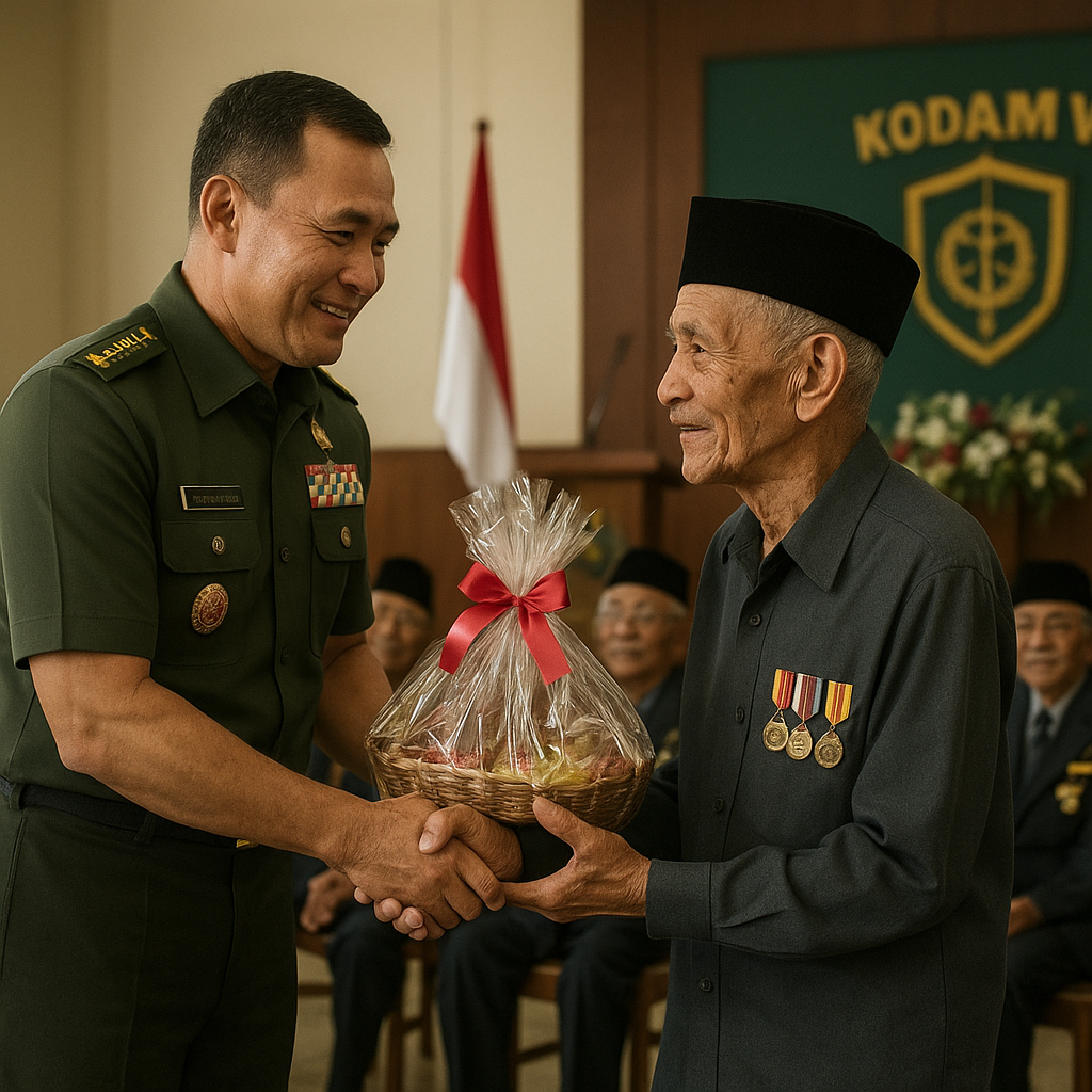 Pangdam V/Brawijaya Serahkan Bingkisan kepada Purnawirawan Tua, Wujud Perhatian kepada Para Senior