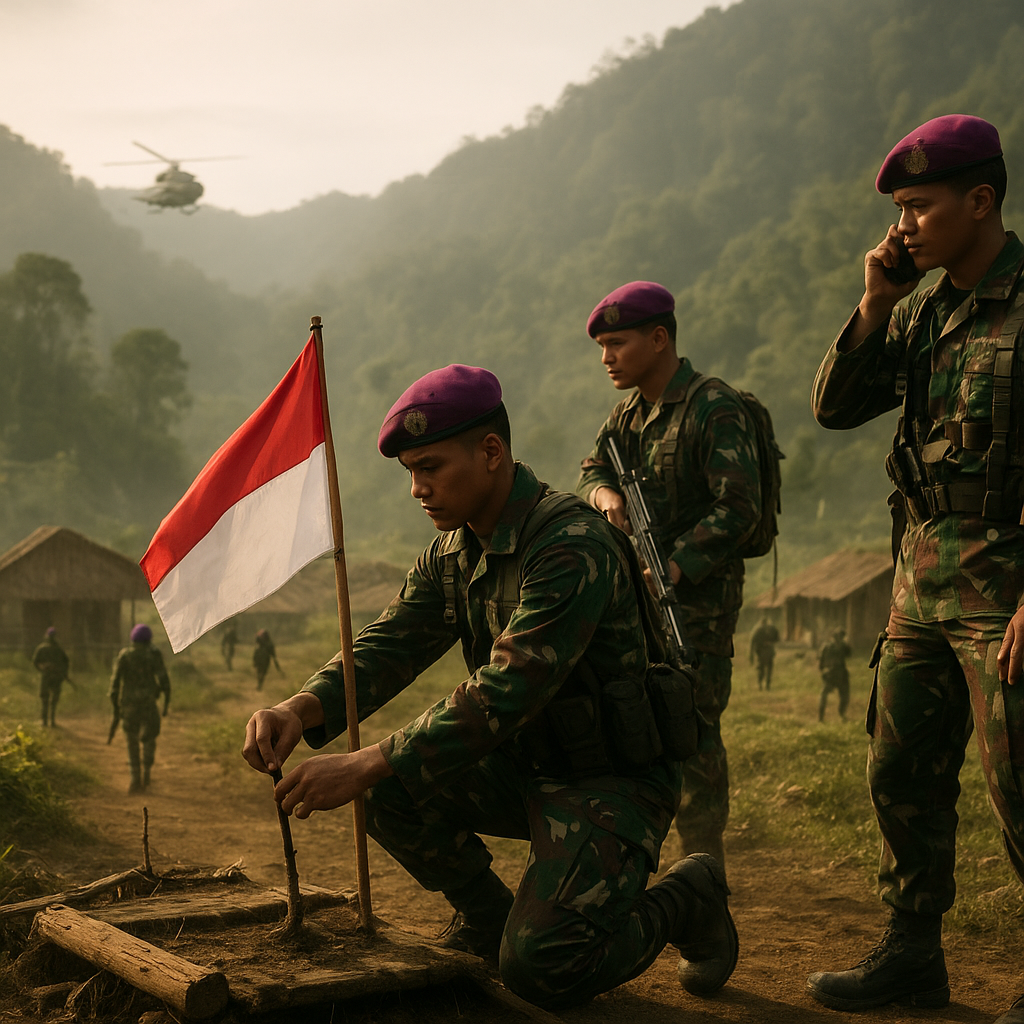 Prajurit Baret Ungu Lumpuhkan OPM dan Kuasai Puluhan Basis di Papua