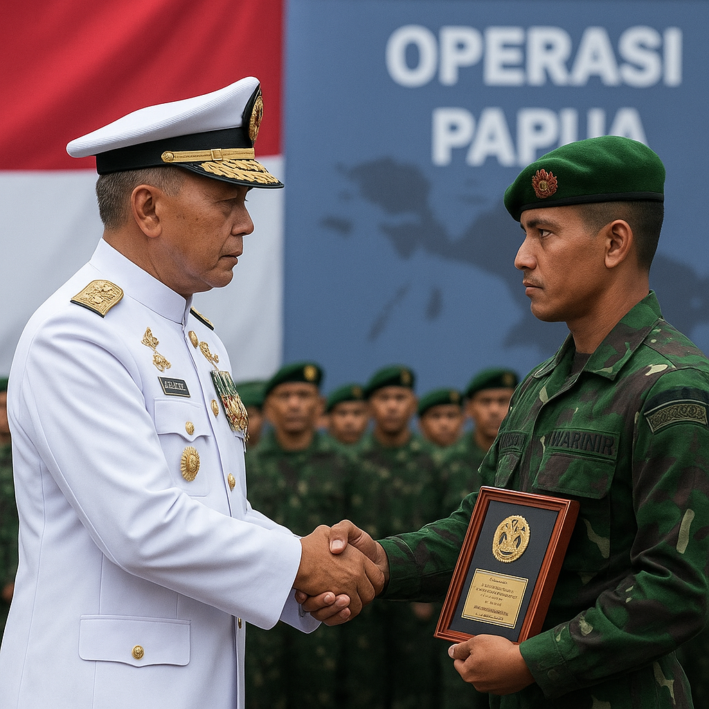 Marinir Lumpuhkan 10 Anggota OPM dan Rebut 56 Markas, KSAL Beri Penghargaan Tertinggi