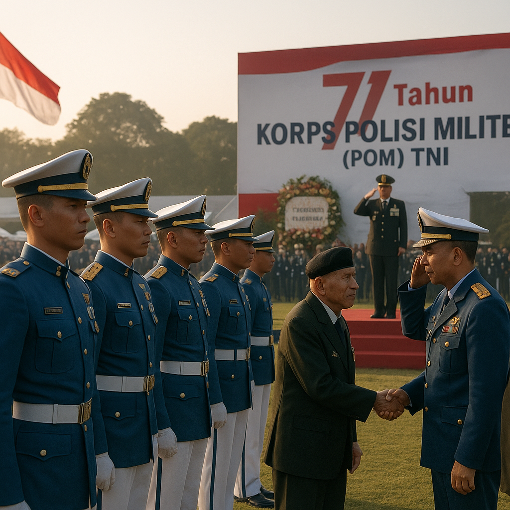 Upacara Peringatan 71 Tahun Berdirinya Korps Polisi Militer (POM) TNI