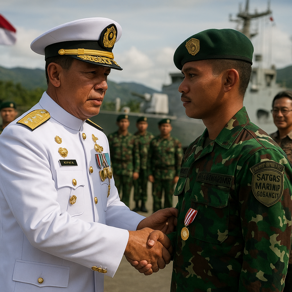 Keberanian yang Dihormati: KSAL Beri Penghargaan Tertinggi kepada Satgas Marinir Pelumpuh OPM