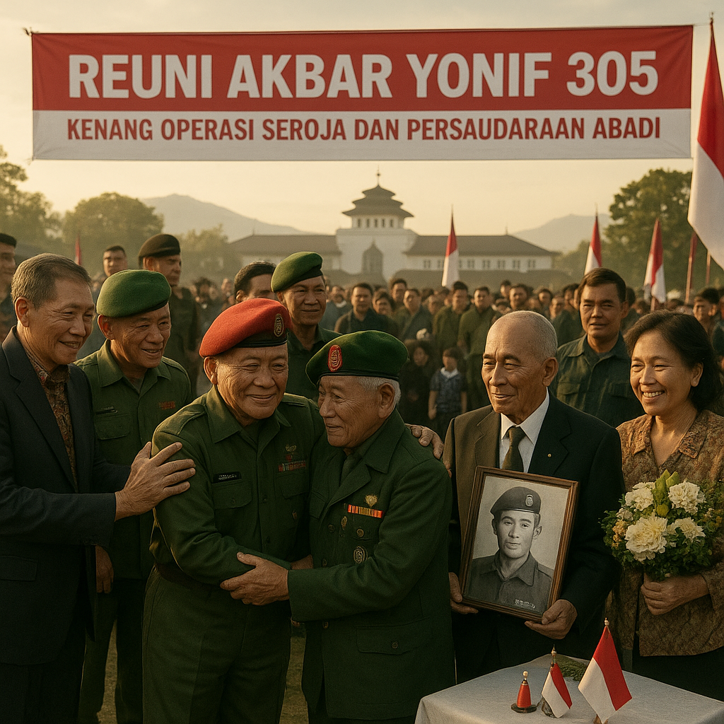 Reuni Akbar Batalyon Infanteri 305, Kenang Operasi Seroja dan Persaudaraan Abadi