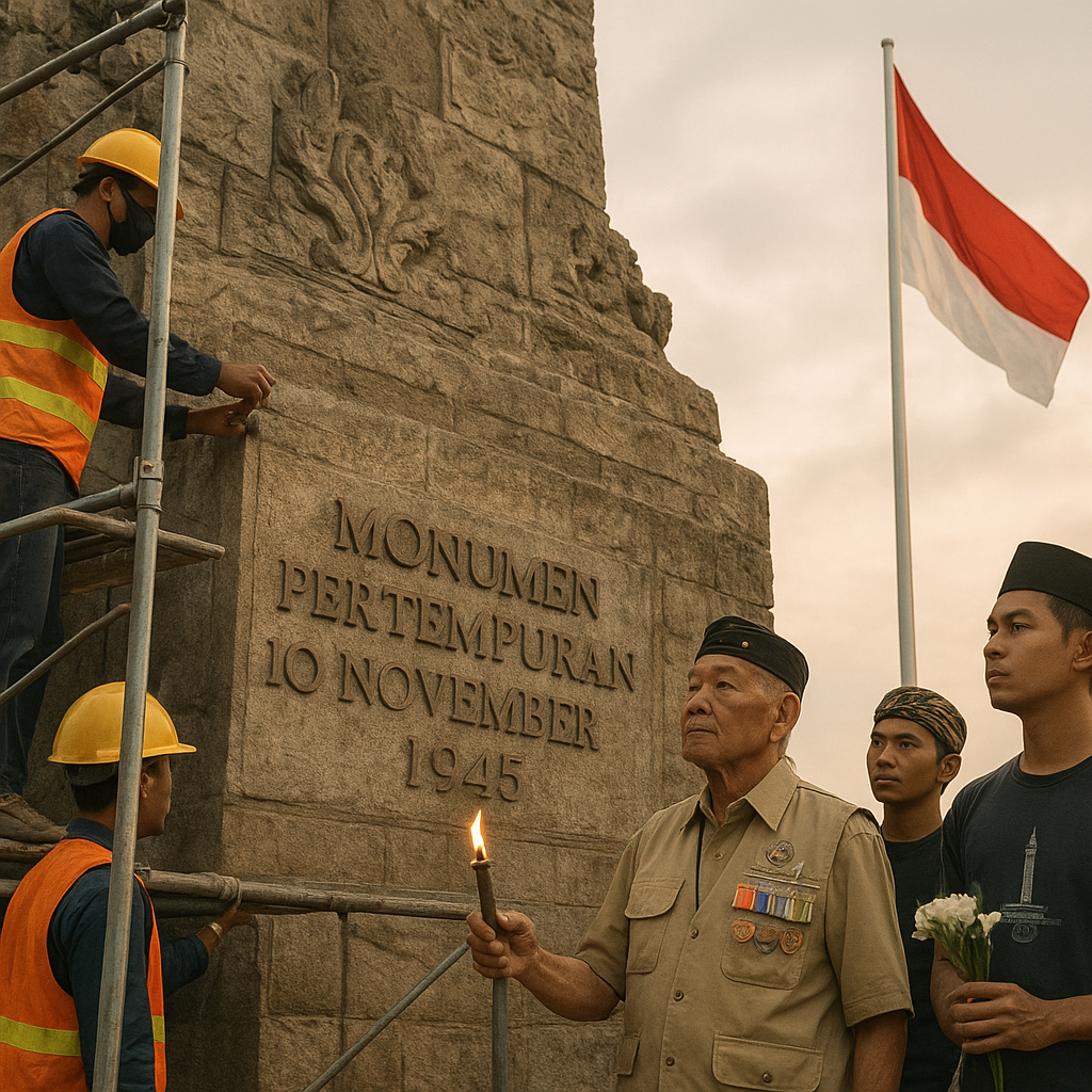 Pemugaran Monumen Pertempuran 10 November, Menjaga Api Semangat Arek-Arek Surabaya