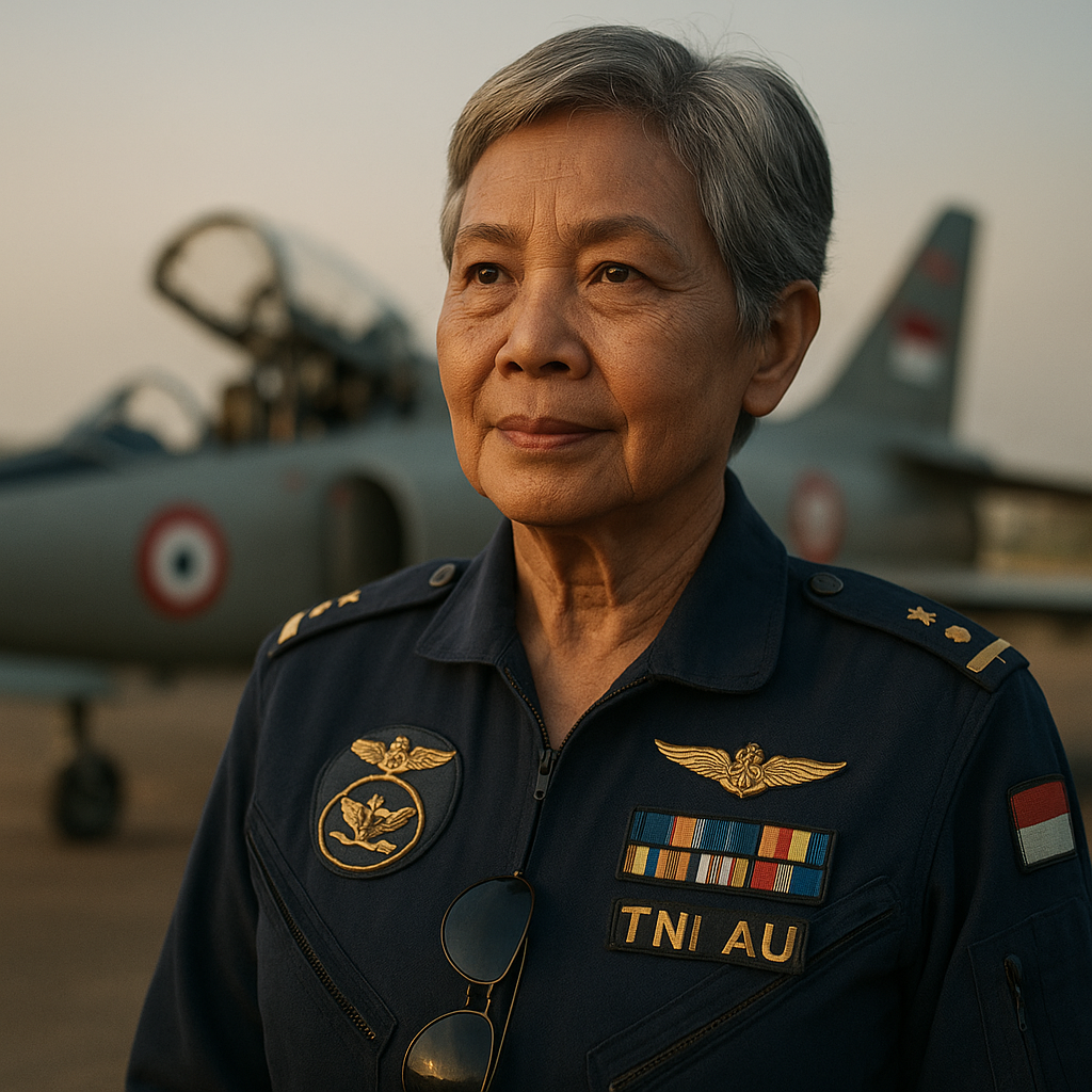 Profil Purnawirawan Perempuan TNI Pertama yang Jadi Perwira Penerbang