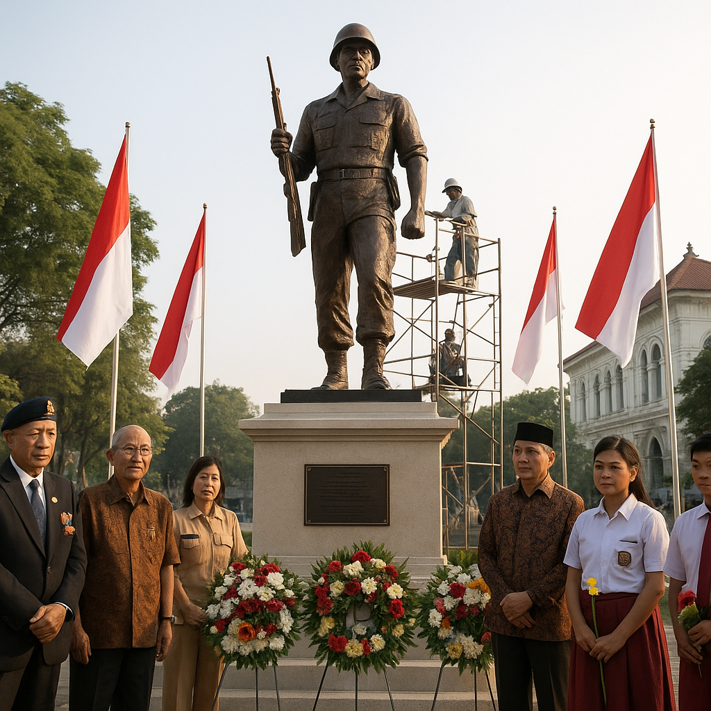 Restorasi Monumen "Prajurit Pejuang" di Medan Area, Mengenang Pertempuran 1945