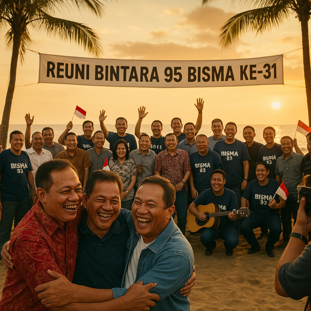 Reuni Bintara 95 Bisma ke-31 Digelar Meriah di Pantai Akkarena
