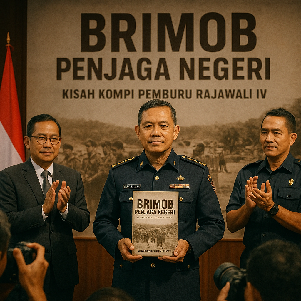 Brigjen Harry Luncurkan Buku Brimob Penjaga Negeri Kisah Kompi Pemburu Rajawali IV