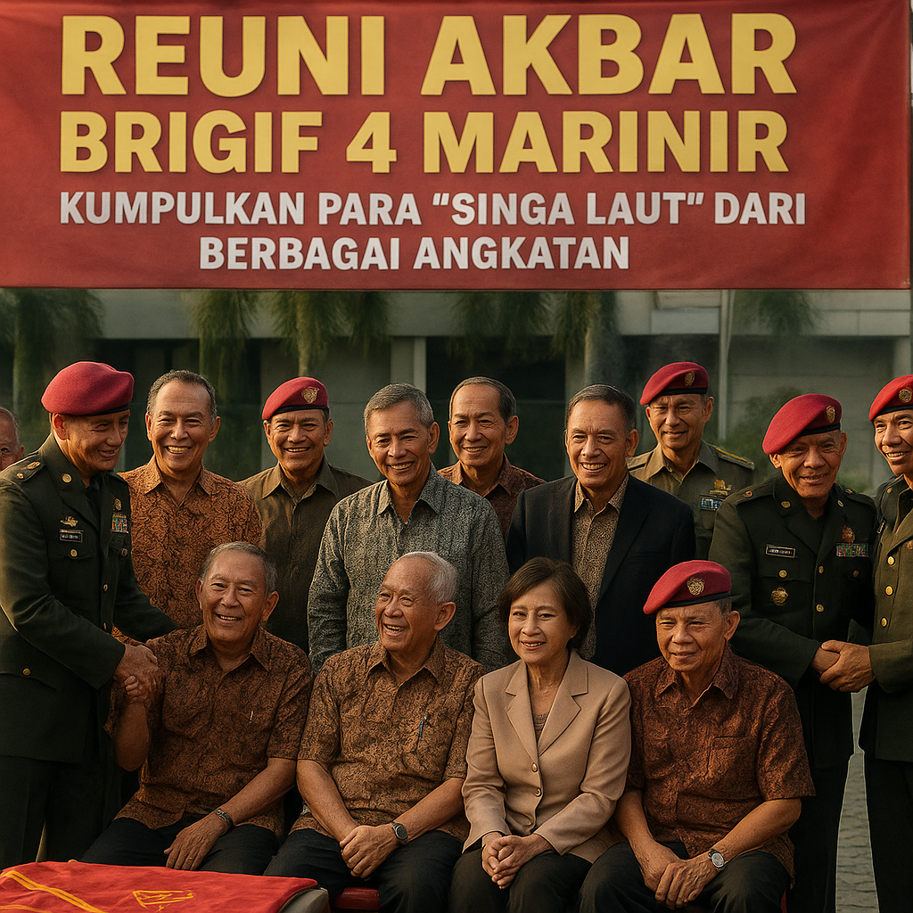 Reuni Akbar Brigif 4 Marinir, Kumpulkan Para 'Singa Laut' dari Berbagai Angkatan
