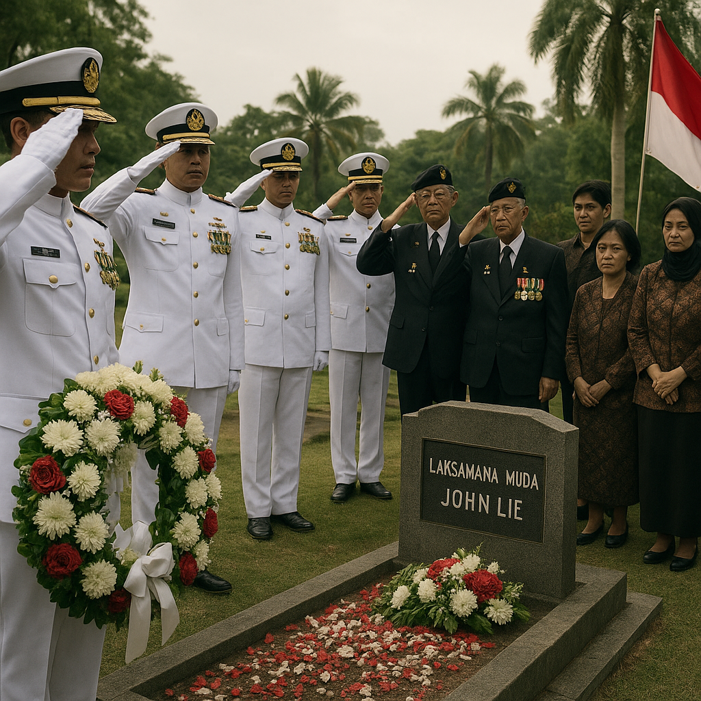 Ziarah Kehormatan ke Makam Laksamana Muda John Lie, Pahlawan Nasional dari TNI AL