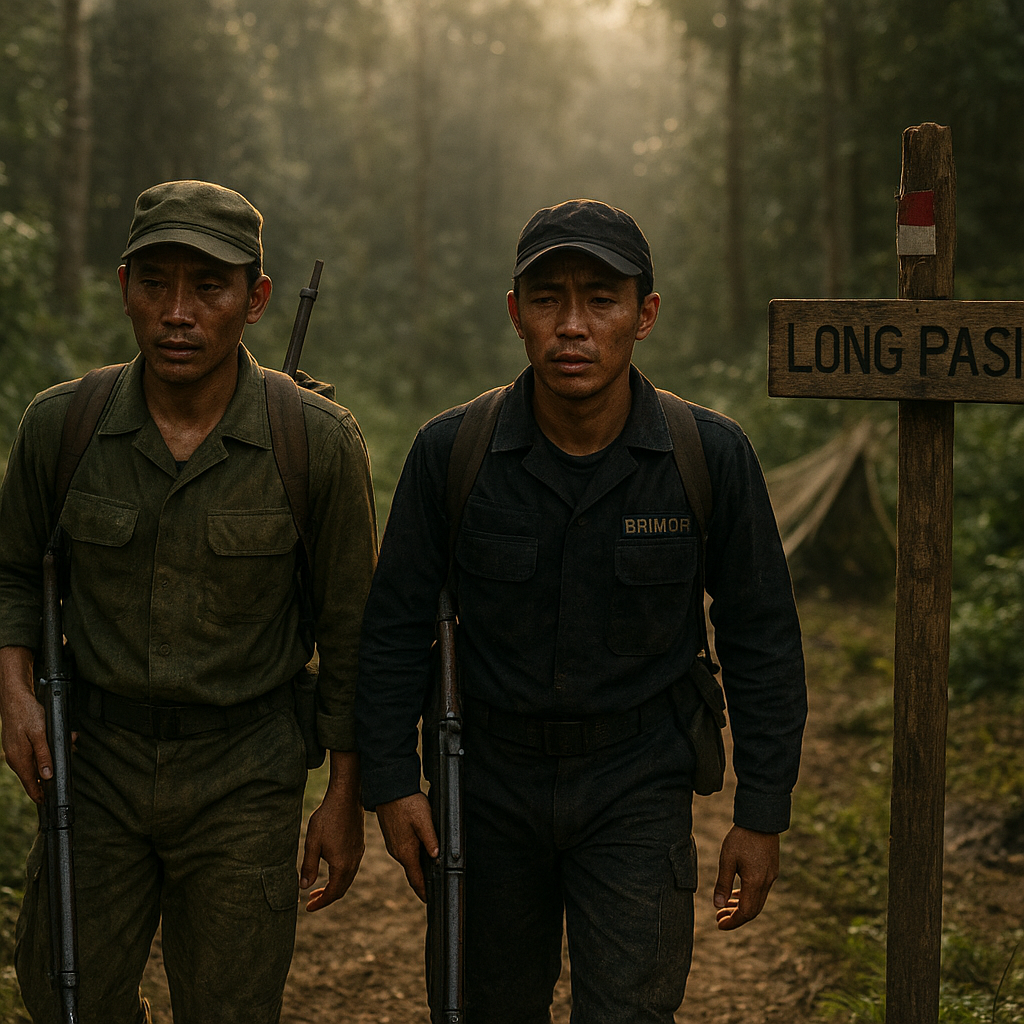 Bayang-Bayang Brimob dan KKO di Long Pasia: Kisah Heroik di Garis Batas yang Nyaris Terlupakan