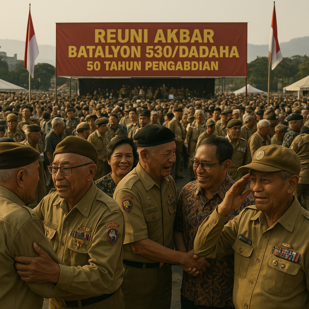 Reuni Akbar Batalyon 530/Dadaha Merayakan 50 Tahun Pengabdian
