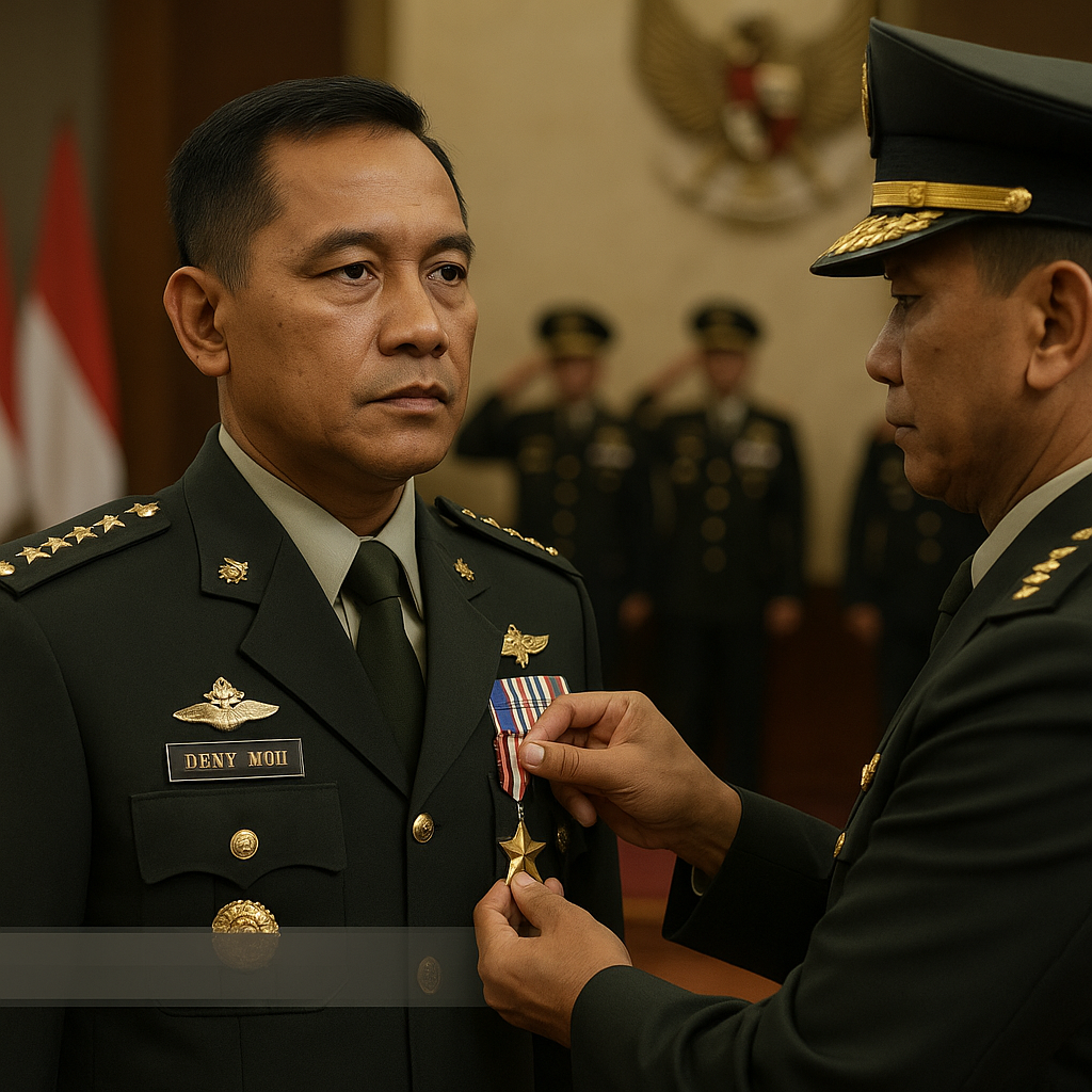 Pangkorpasgat terima tanda kehormatan Bintang Yudha Dharma Pratama