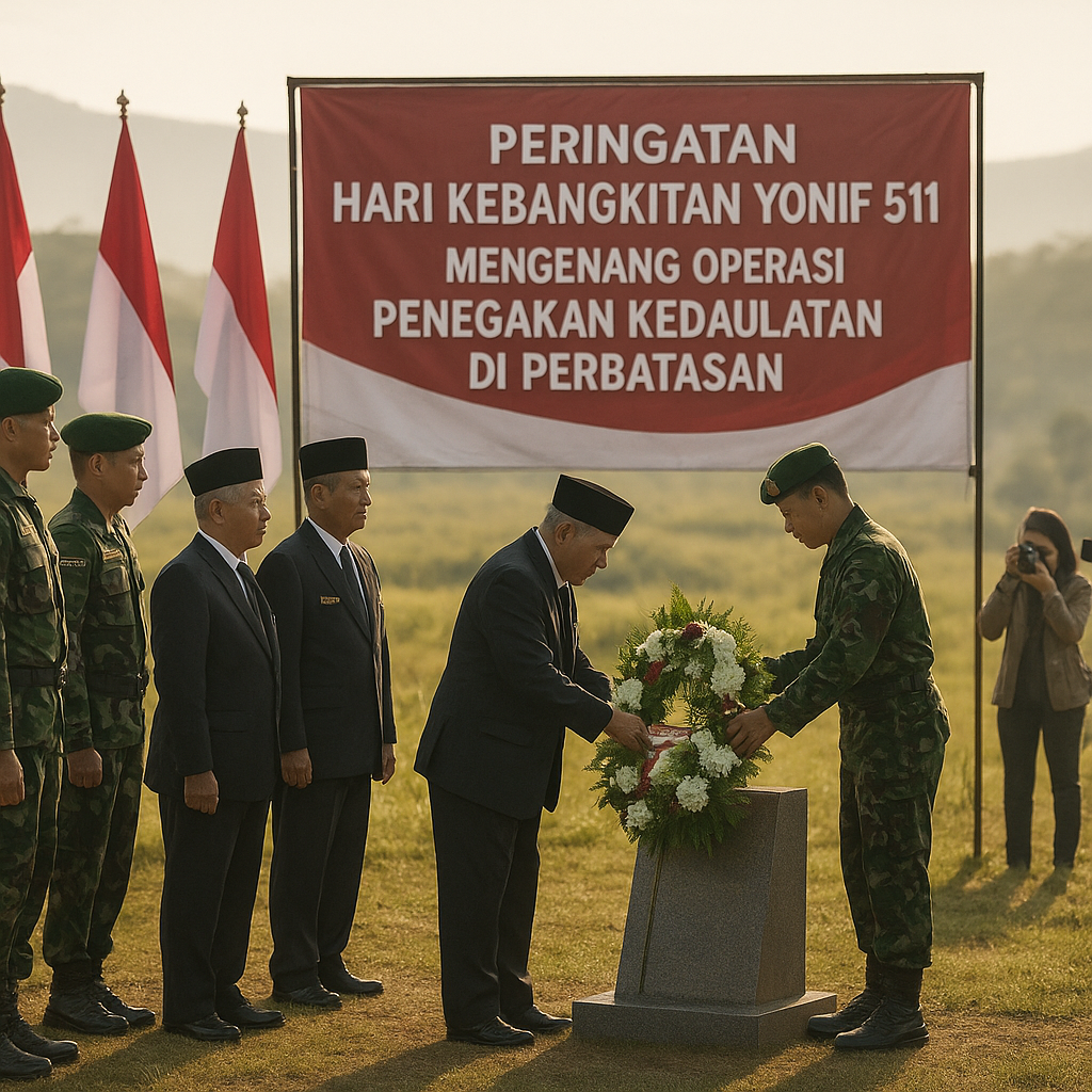 Peringatan Hari Kebangkitan Yonif 511: Mengenang Operasi Penegakan Kedaulatan di Perbatasan