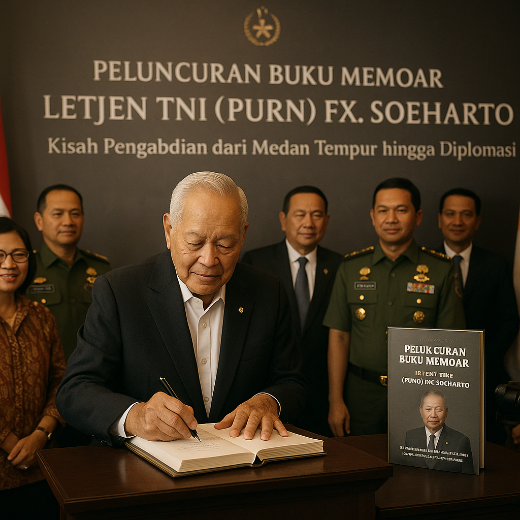 Peluncuran Buku Memoar Letjen TNI (Purn) FX. Soeharto, Kisah Pengabdian dari Medan Tempur hingga Diplomasi