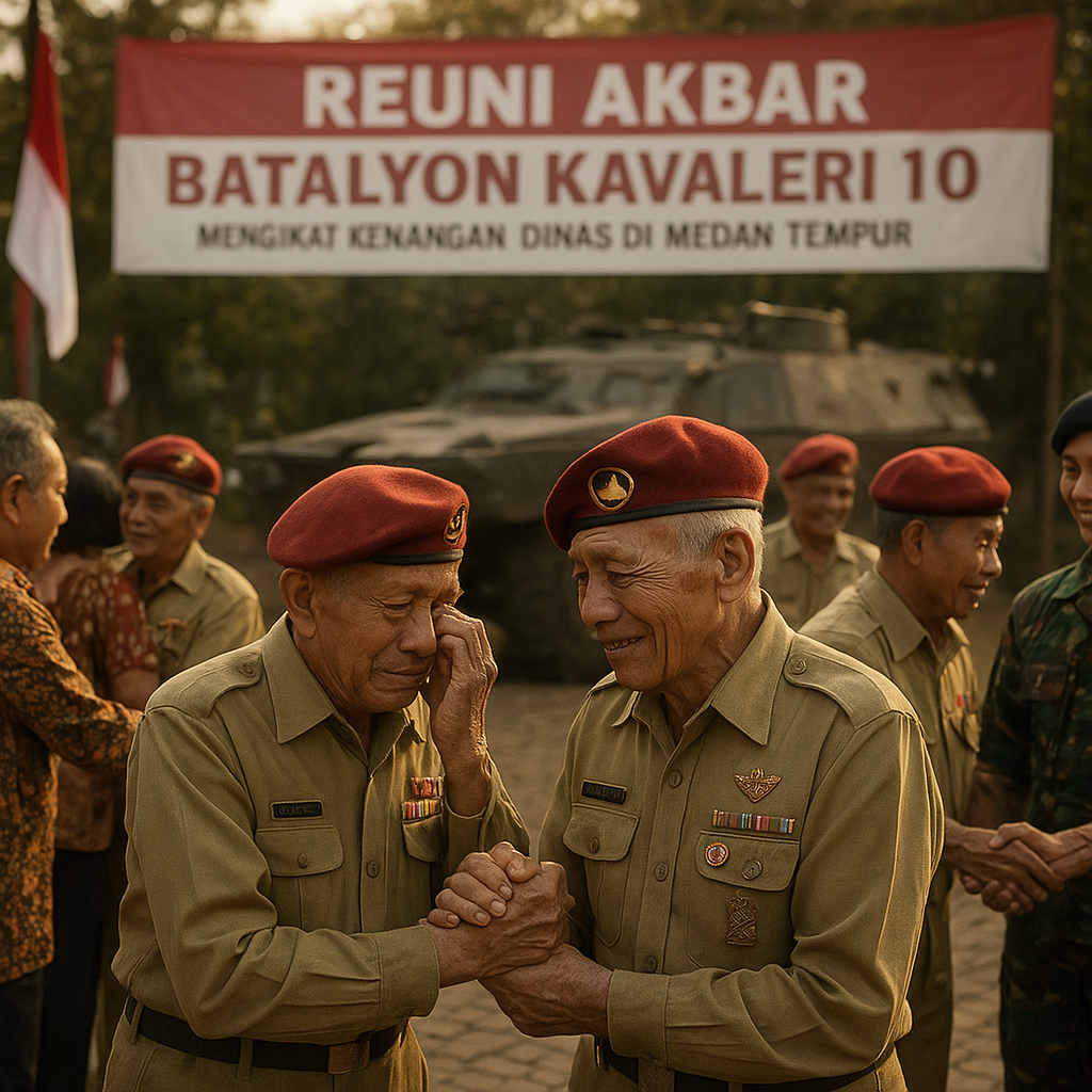 Reuni Akbar Batalyon Kavaleri 10, Mengikat Kenangan Dinas di Medan Tempur