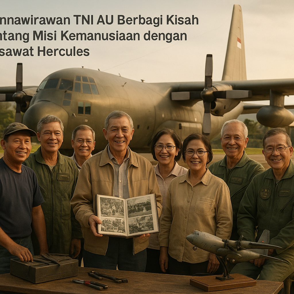 Purnawirawan TNI AU Berbagi Kisah tentang Misi Kemanusiaan dengan Pesawat Hercules