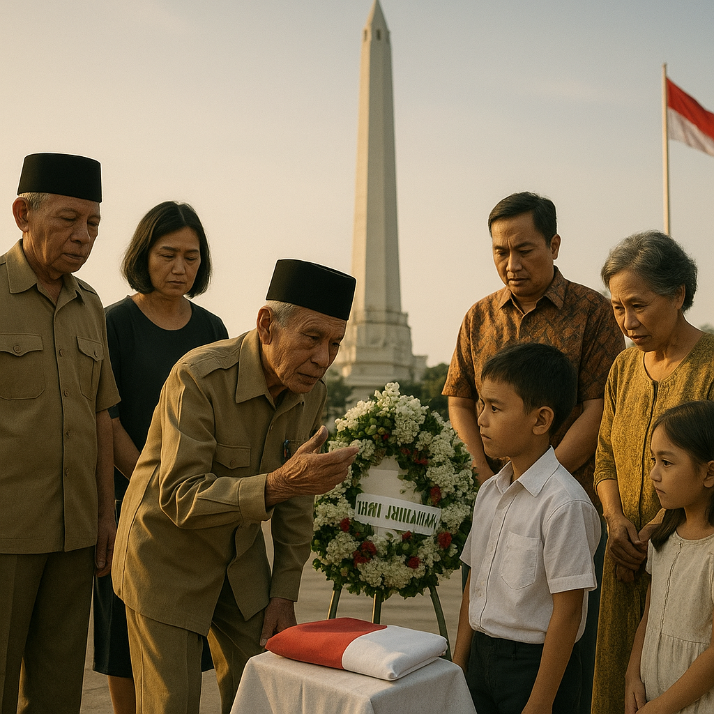 Napak Tilas Sejarah Pertempuran 10 November di Surabaya oleh Keluarga Veteran