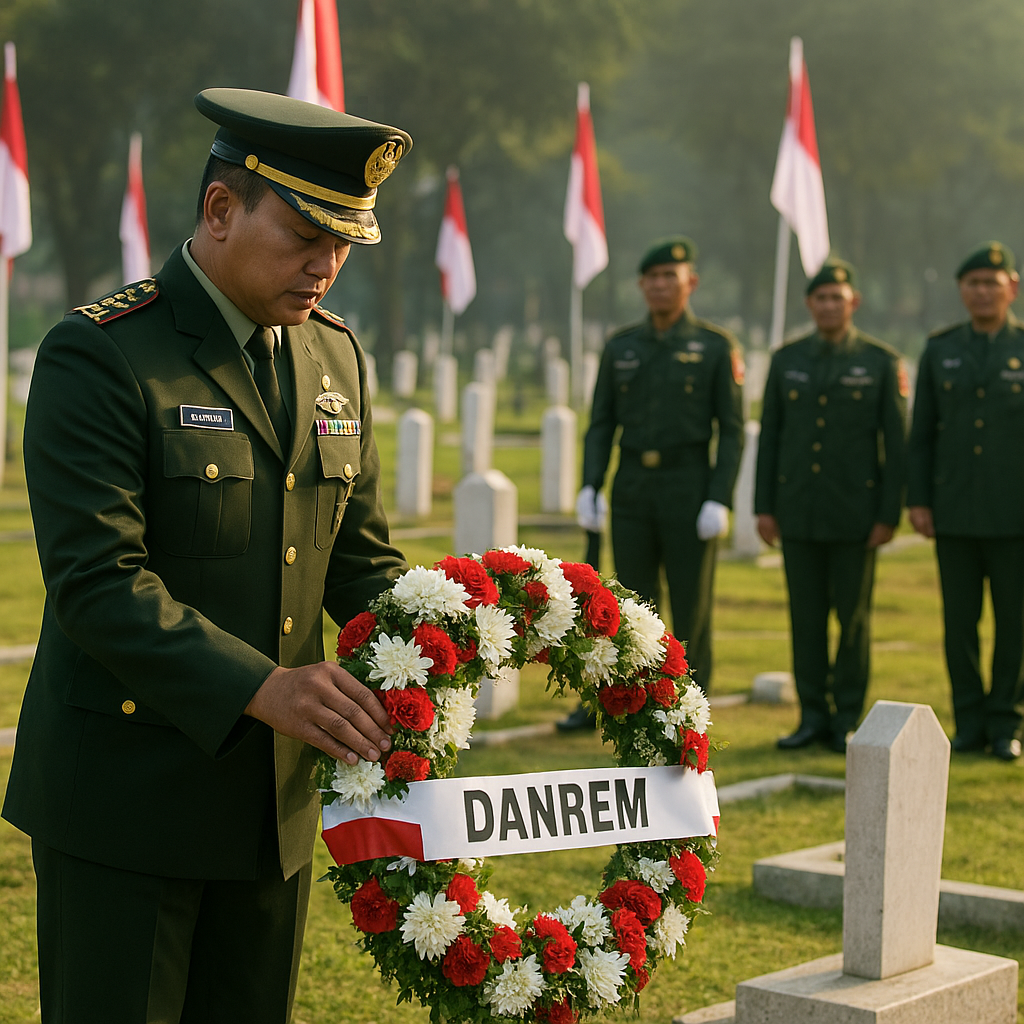 Danrem 064/MY Pimpin Ziarah Rombongan di TMP Ciceri, Teguhkan Semangat Pengabdian Prajurit