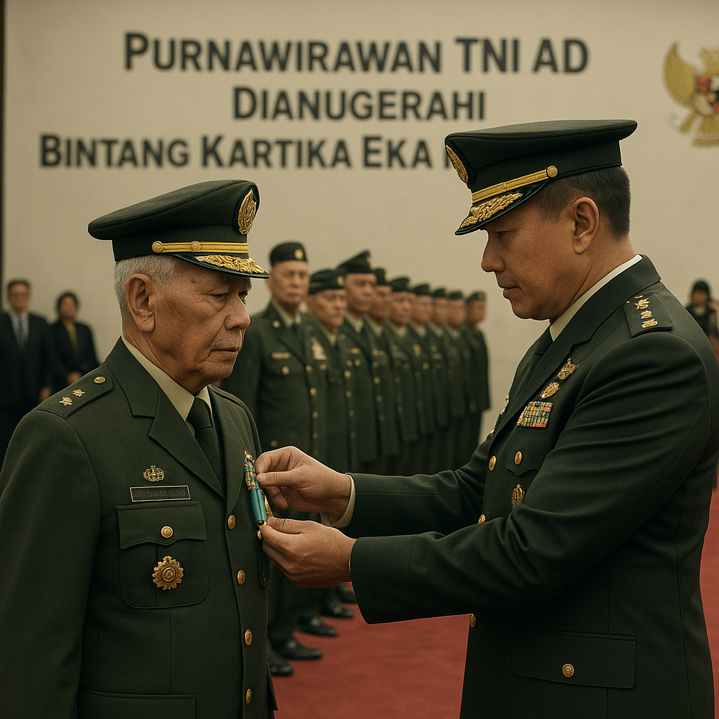Purnawirawan TNI AD Dianugerahi Penghargaan Bintang Kartika Eka Paksi Nararya, Apresiasi atas Pengabdian Panjang