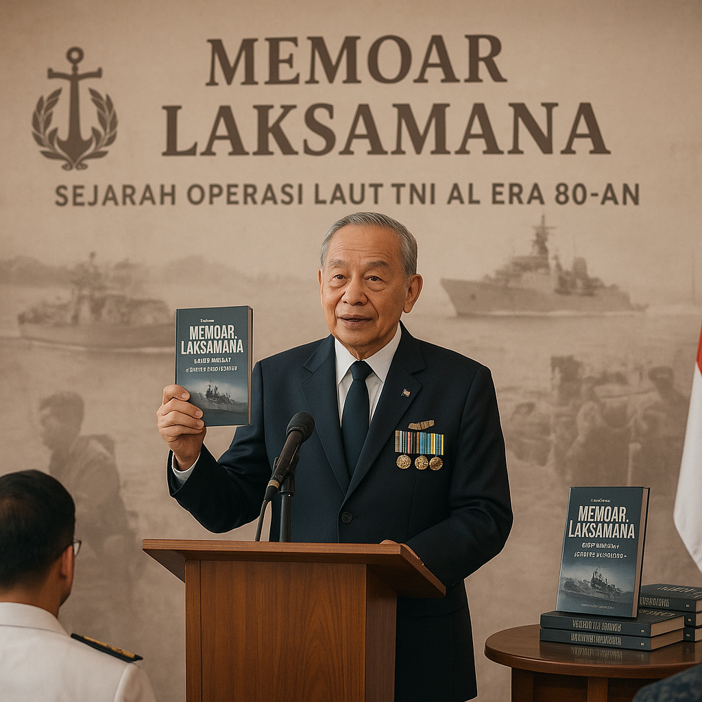 Peluncuran Buku Memoar Laksamana (Purn) tentang Sejarah Operasi Laut TNI AL Era 80-an