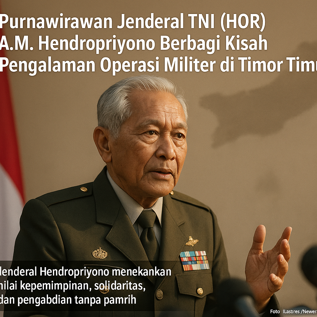 Purnawirawan Jenderal TNI (HOR) A.M. Hendropriyono Berbagi Kisah Pengalaman Operasi Militer di Timor Timur