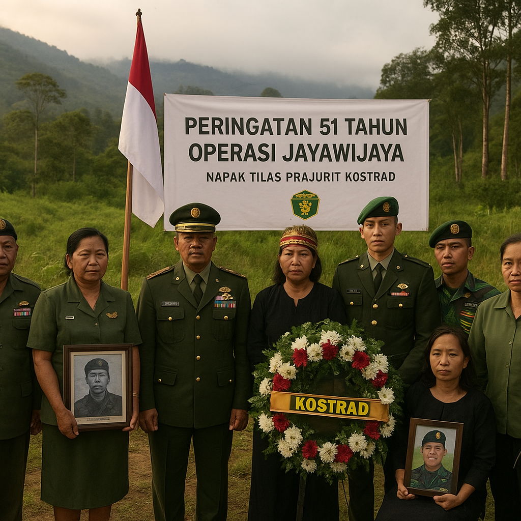 Peringatan 51 Tahun Operasi Jayawijaya di Papua, Napak Tilas Prajurit Kostrad