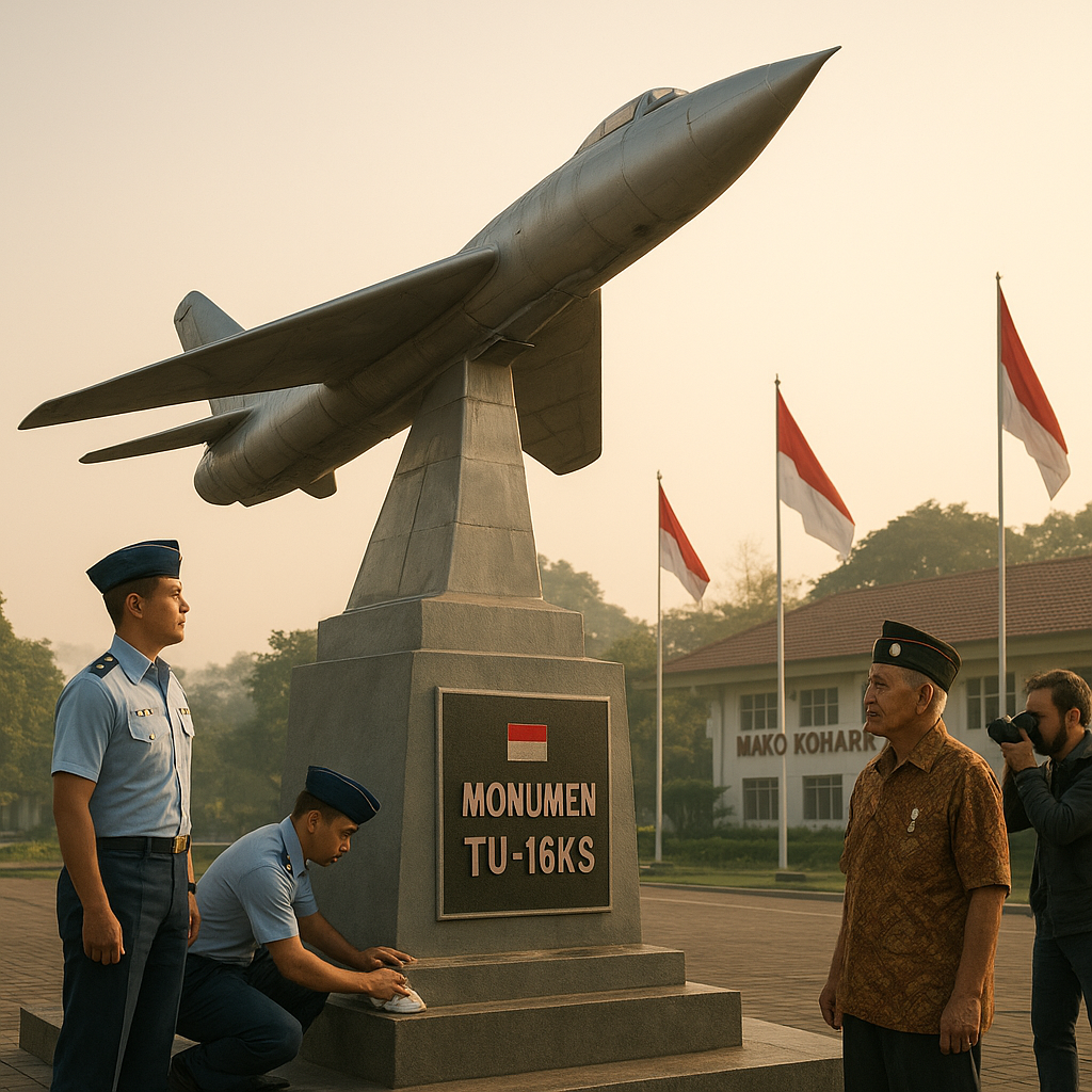 Bangkitkan Spirit Juang Trikora-Dwikora, Monumen Legendaris Peluru Kendali TU-16KS Dirawat Kembali di Mako Koharmatau