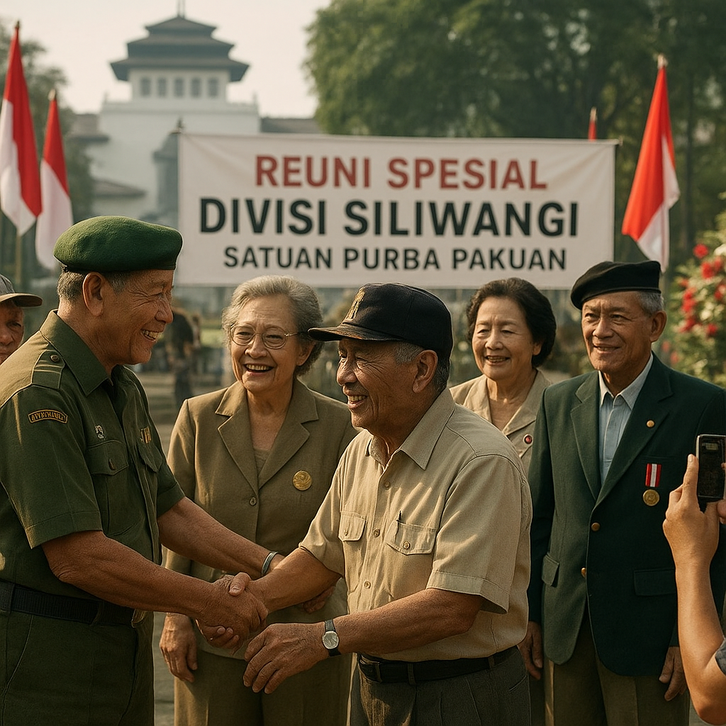 Reuni Spesial Divisi Siliwangi, Purnawirawan Satuan Purba Pakuan Berkumpul di Bandung