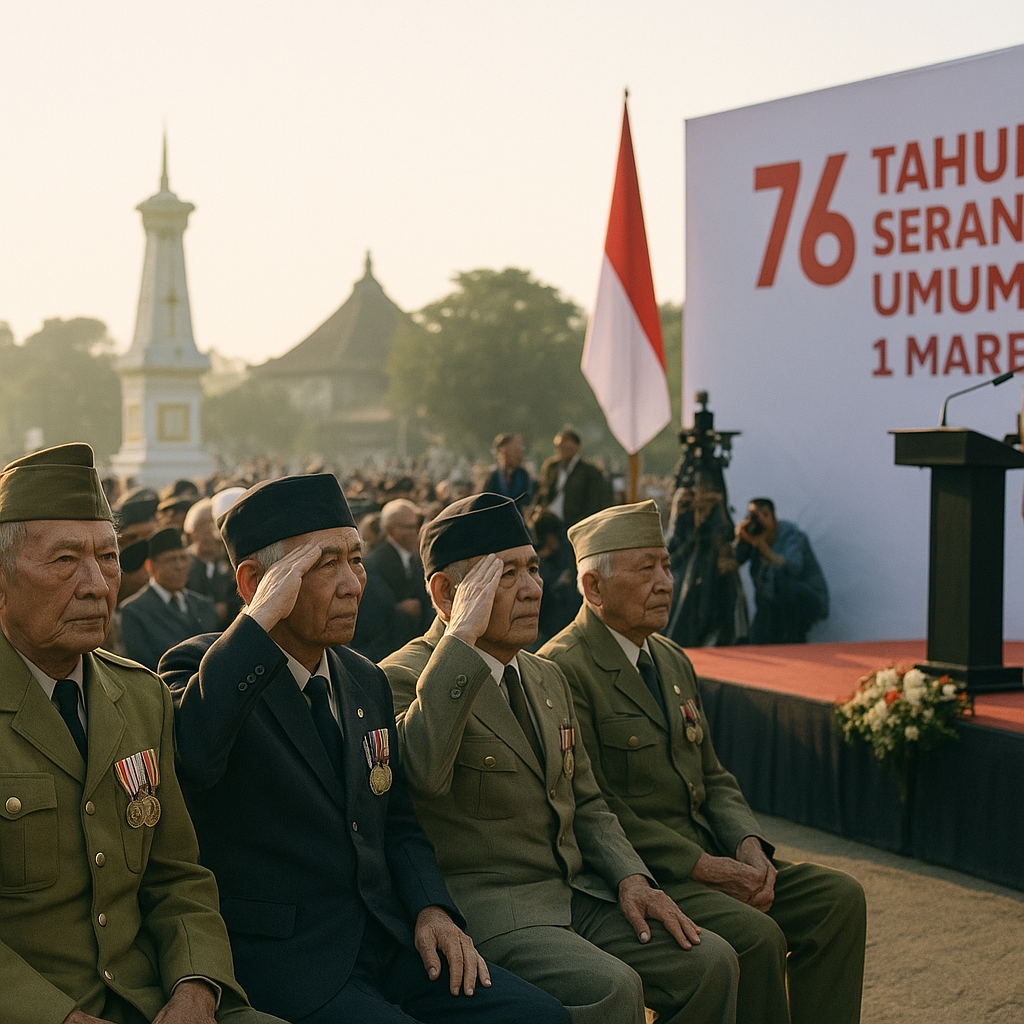 Peringatan 76 Tahun Serangan Umum 1 Maret di Yogyakarta, Veteran Diundang sebagai Tamu Kehormatan