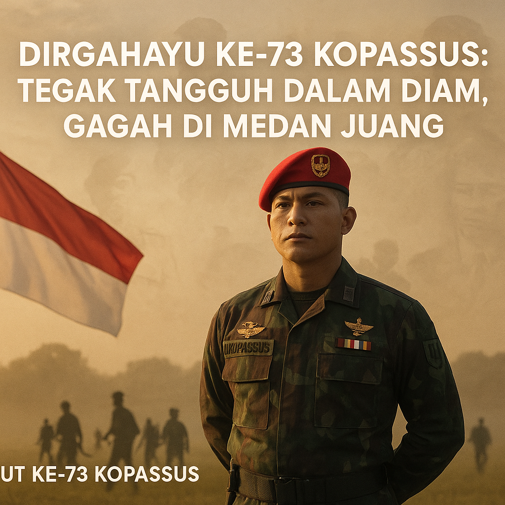 Dirgahayu Ke-73 Kopassus: Tegak Tangguh dalam Diam, Gagah di Medan Juang