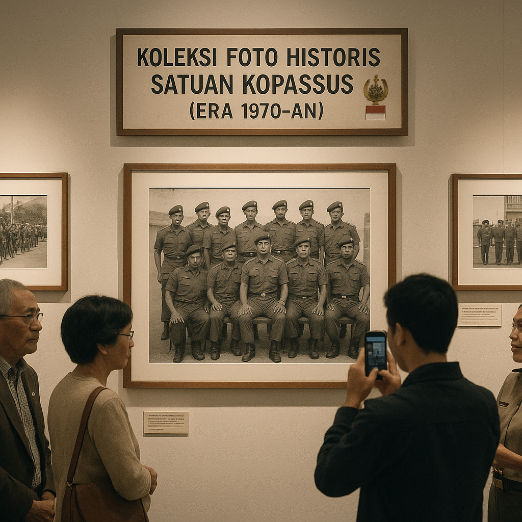 Koleksi Foto Historis Satuan Kopassus dari Era 1970-an Dipamerkan di Galeri Museum TNI AD