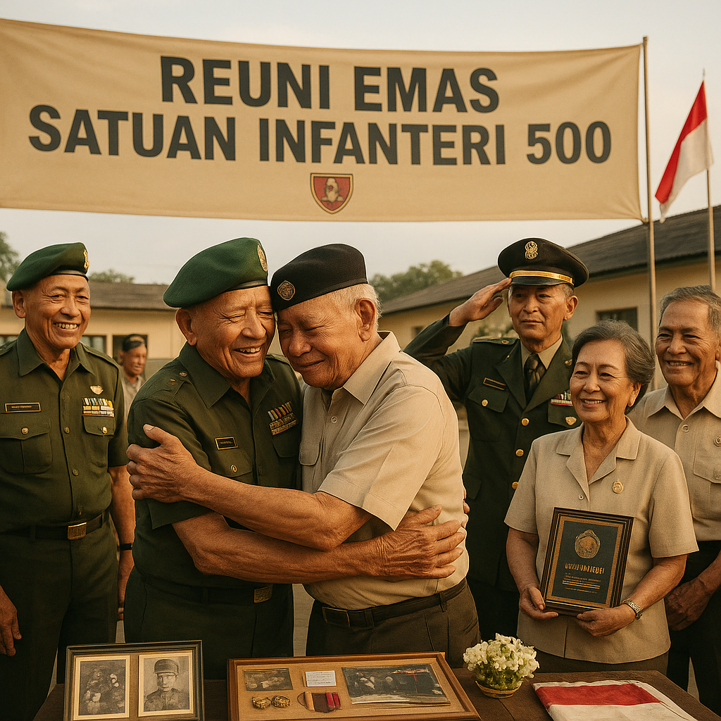 Reuni Emas Satuan Infanteri 500, Semangat Persaudaraan Tak Lekang oleh Waktu