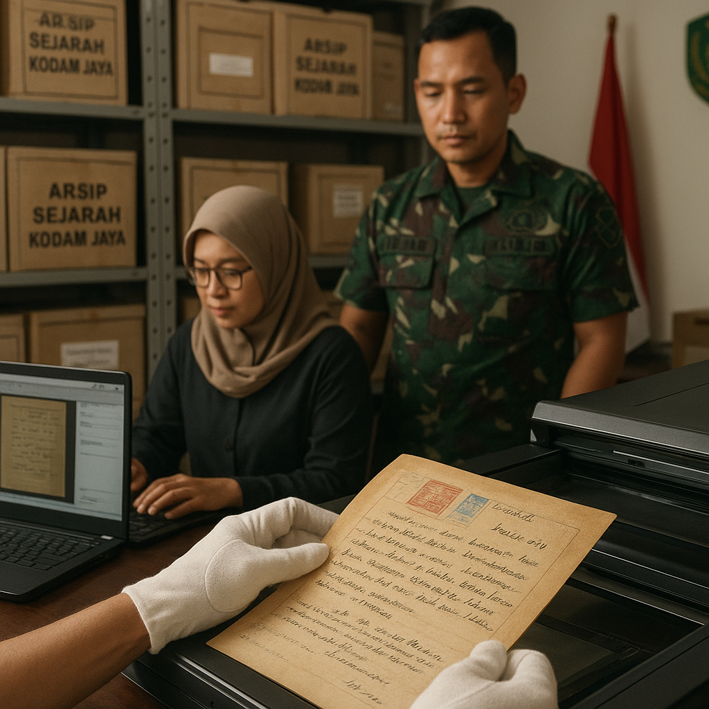 Digitalisasi Arsip Sejarah Kodam Jaya: Menjaga Warisan Dokumen Perjuangan untuk Generasi Mendatang