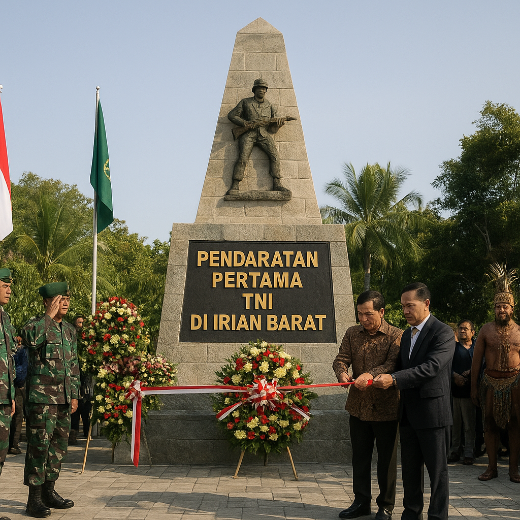 Restorasi Monumen 'Pendaratan pertama TNI di Irian Barat' di Jayapura sebagai Wujud Penghormatan